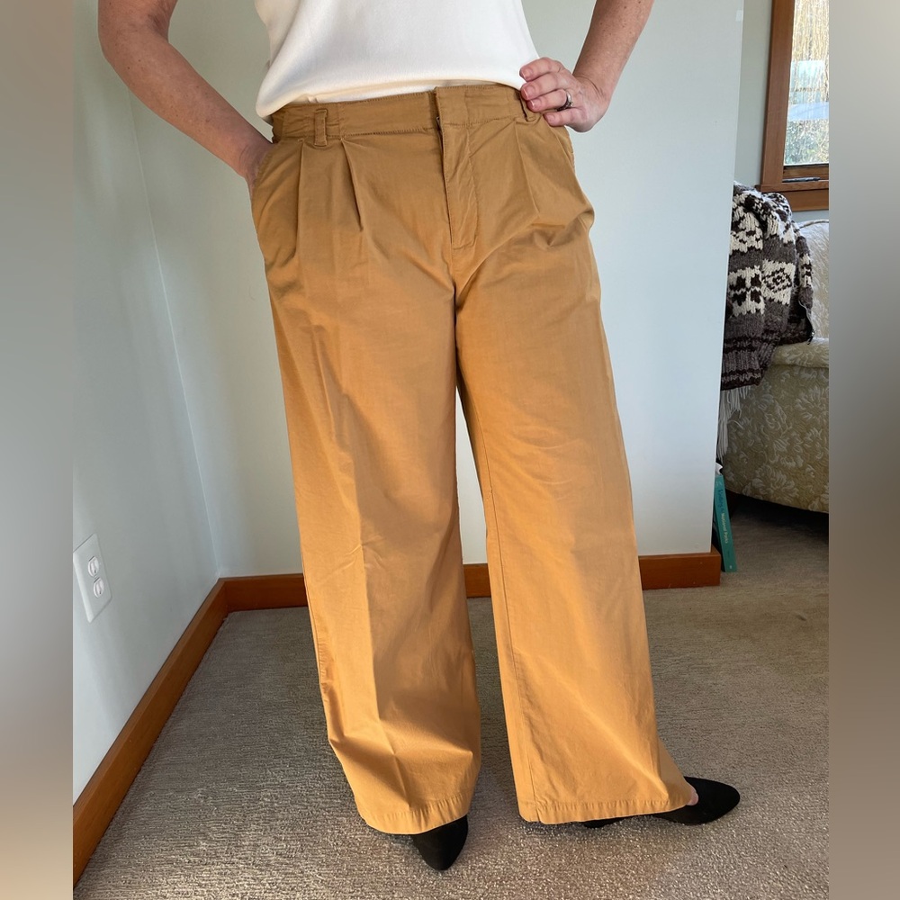 Anthropologie Women’s Wide-Leg Boot Length Chinos - Size 6
